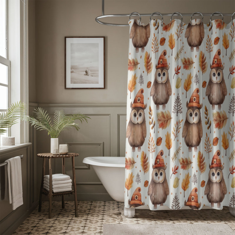 Rideau de douche Autumn Fun - Premium, H 74 po x l 71 po