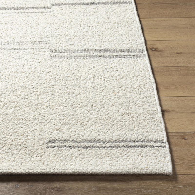 Machu Picchu Wool Striped Area Rug, Rectangle 10' x 14'
