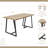 Wispridge Wood & Metal T Leg Banquet Table