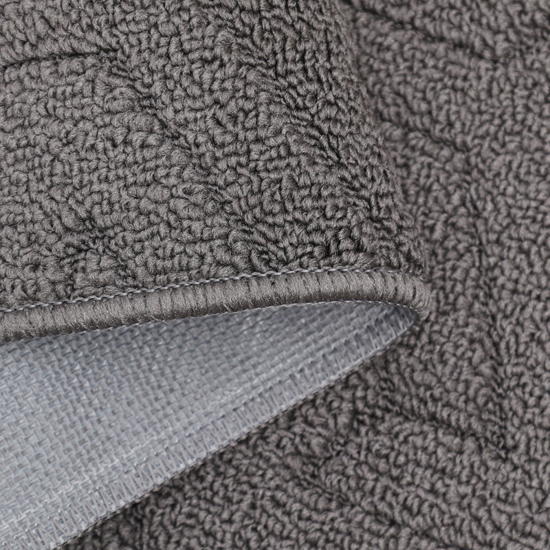 Tapis d'entrée antidérapant Ebern Designs, L 36 po x L 60 po, Gris
