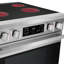 30 po 4,6 pieds cubes Cuisinière électrique avec 4 brûleurs de surface et four à convection en acier inoxydable