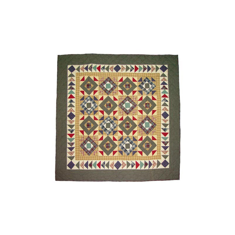 Square Diamond Quilted Throw Blanket
