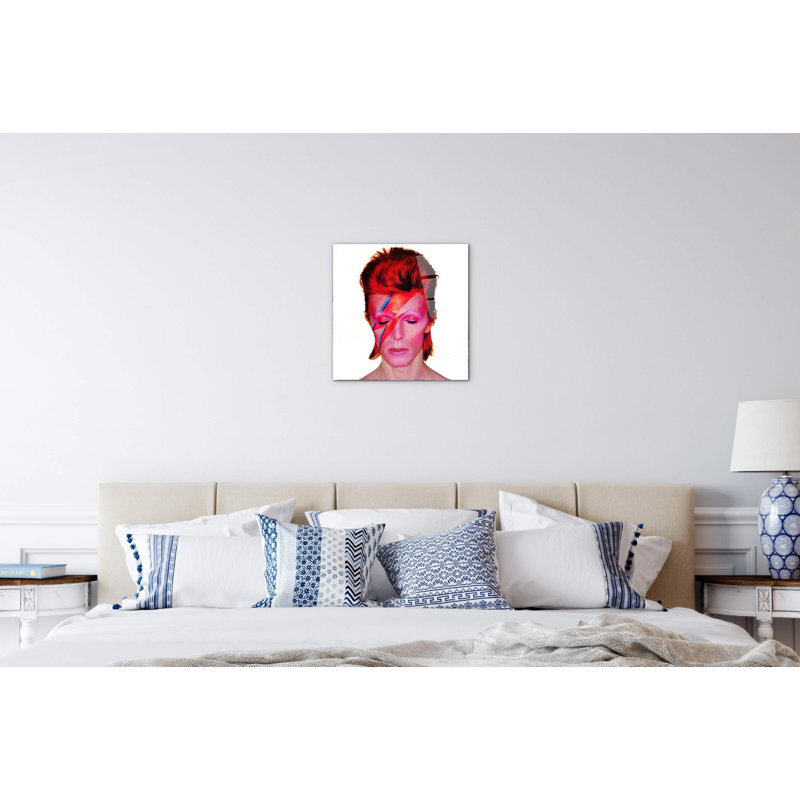 Homage to David Bowie by Art Studio 58x58 Cm Frameless Panel Lightweight Ready to Hang, CrystalArt