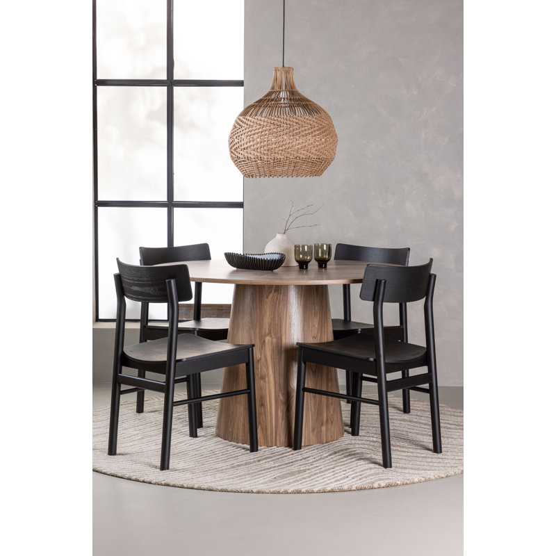 Burch 4 - Person Dining Set, Beige