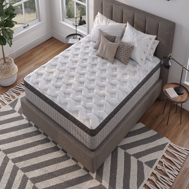 Matelas en mousse à mémoire de forme hybride et rafraîchissant de 12 po à ressorts hybrides et isolant de mouvement