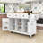 Dyches Kitchen Island with Storage Cabinet and 3 Drawers for Dinning Room-465882867