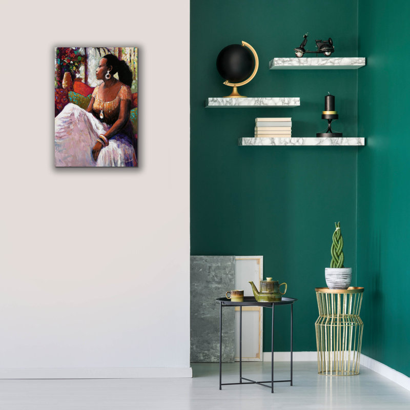 «Peaceful Moment» par Monica Stewart, H 26 po x l 18 po x P 0,75 po