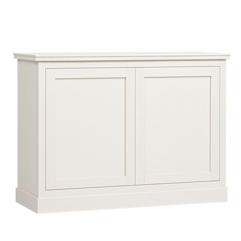 Meuble télé d'extérieur de luxe moyen pour l'extérieur, Blanc Aspen