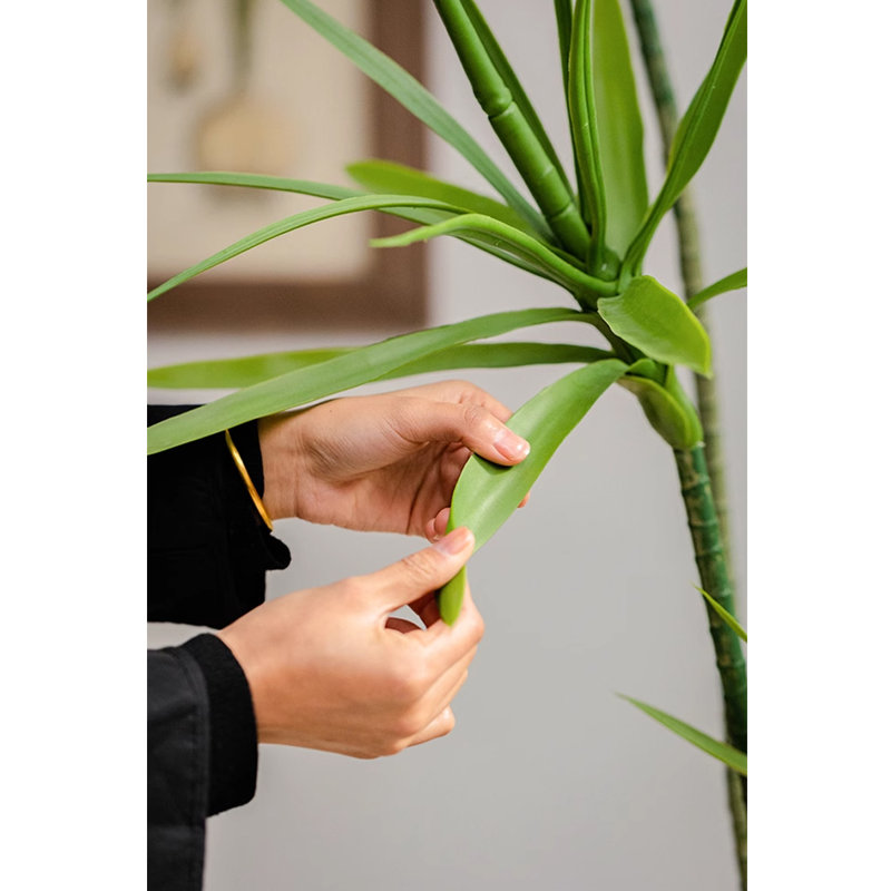 Artificial Green Plant Dragon's Blood Tree Agave Fake Tree Plant Pot
