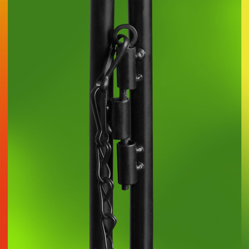 140cm W x 40cm D Metal Arbour with Gate in Black