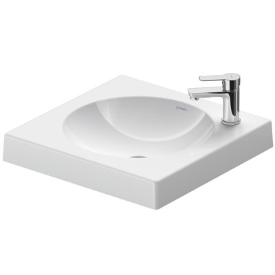 Architec White Ceramic Rectangular Vessel Bathroom Sink