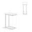 Table de bout industrielle Skyler en marbre véritable avec structure en métal, assemblée-180244