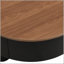Round Nesting Coffee Table Set With Storage, Space-Saving Design For Modern Living Rooms, Black And Tempered Glass-1121665266