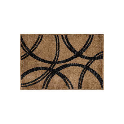 Arnaldur Geometric Black/Gray/White Area Rug