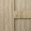 Armoire de rangement décorative 2 portes, 3 tiroirs