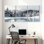 Hiver, forêt, paysage d'hiver, arbres enneigés, Frozen Lake Mountains, ensemble de 3 impressions sur toile
