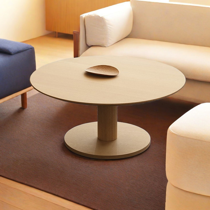 Table basse ronde au design élégant, Burlywood