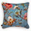 Artemis Velvet Throw Square Pillow Cover & Insert in Azure