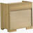 Natural 2-Drawer Nightstand Bedside Table