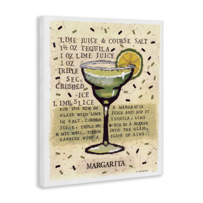 Salt Margarita Recipe Canvas, design by Nancy Overton