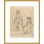 Étude pour Mary Cassatt au Louvre: The Etruscan Gallery "[recto]" par Edgar Degas - Impression Giclée encadrée