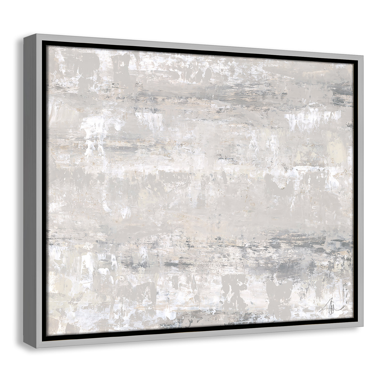Tryston "Desert Winds" Print by Filippo Ioco, 17.5" H x 21.5" W x 2" D, Silver Framed Canvas