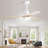 48 Inch Solid Wood Ceiling Fan With Dimmable Light 6 Speed Reversible DC Motor-88469406-88469472