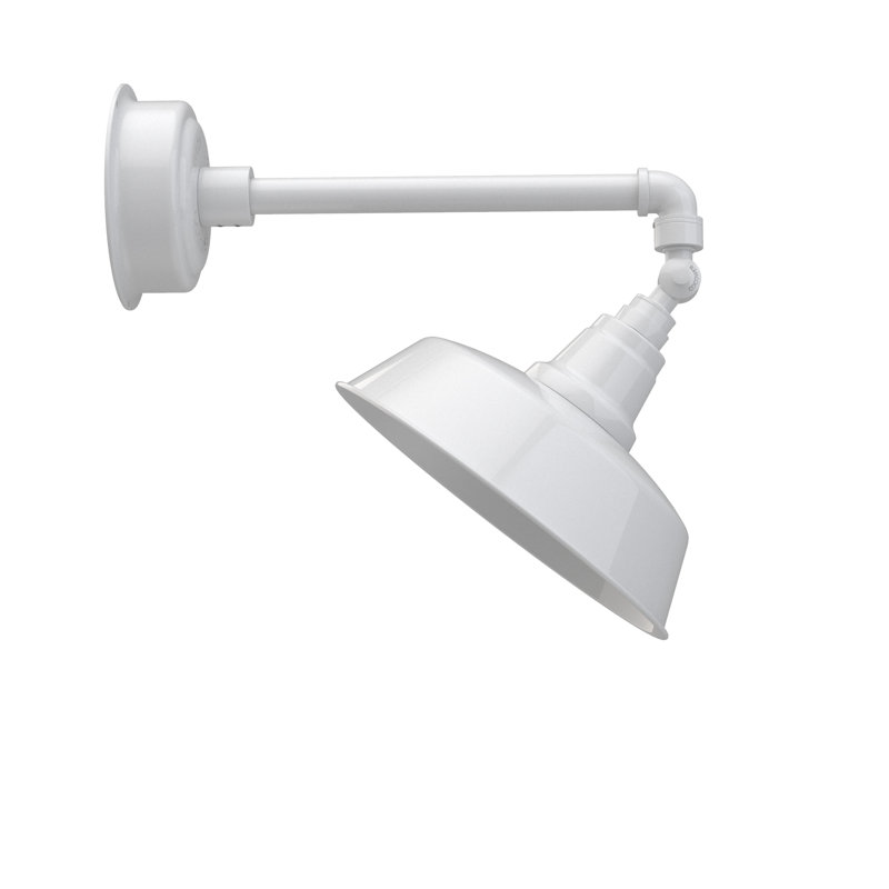 Luminaire de grange d’extérieur à del goodyear, Blanc