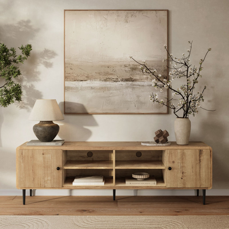 Meuble télé 71 po avec rangement pour téléviseurs de 75 po ou moins