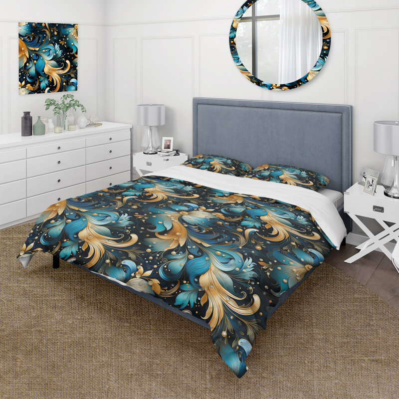 Ensemble de housse de couette Celestial Essence, Housse de couette simple + 1 taie décorative stan