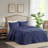 3 Piece Split Corner Pleated Quilted Bedspread-108977357-108977360