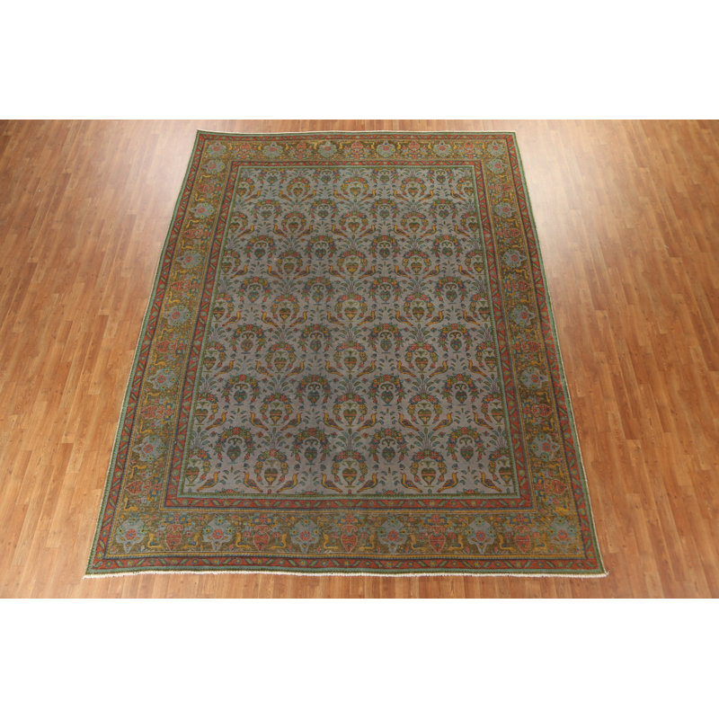Tapis en laine patiné Tabriz Persian