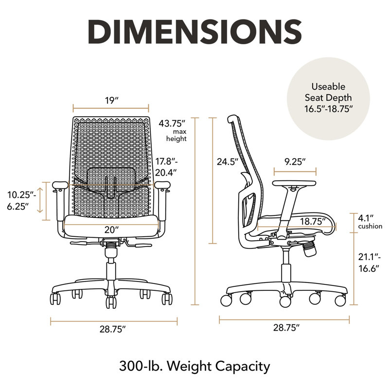 Chaise de bureau ergonomique HON Ignition 2.0 ReA Activ, inclinaison standard, structure en titane, graphite, Titane