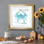 «Beach Sign Crab» par J Paul - reproduction d'art textuel sur papier encadré-1506560520-1506560521