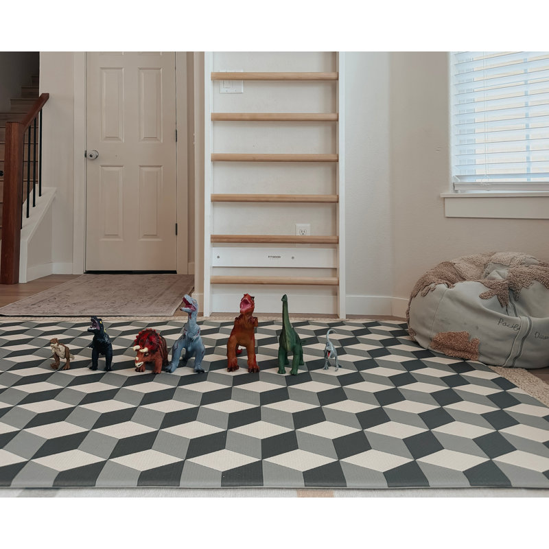 Tapis de jeu pour bébé Little Bot (tapis Ofie, cube + triangle)