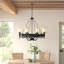 Eastbourne 8 - Light Waggon Wheel Chandelier
