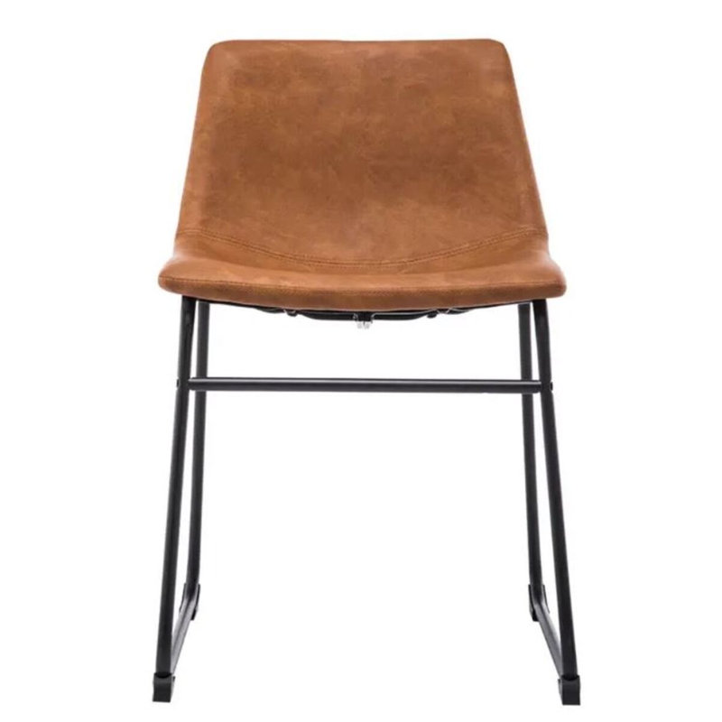 Chaise de salle à manger Collin en similicuir (lot de 2)
