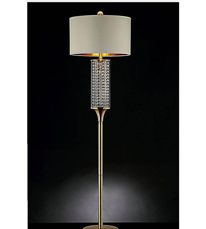 Lampe sur pied en cristal 62,25 pouces