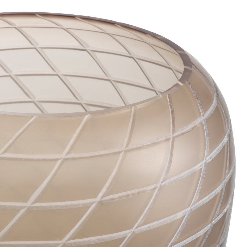 Tarano Glass Table Vase, 12.01" H x 13.19" W x 13.19" D