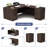  66.93'' L-Shaped Office Executive Desk with File Cabinets-79102835