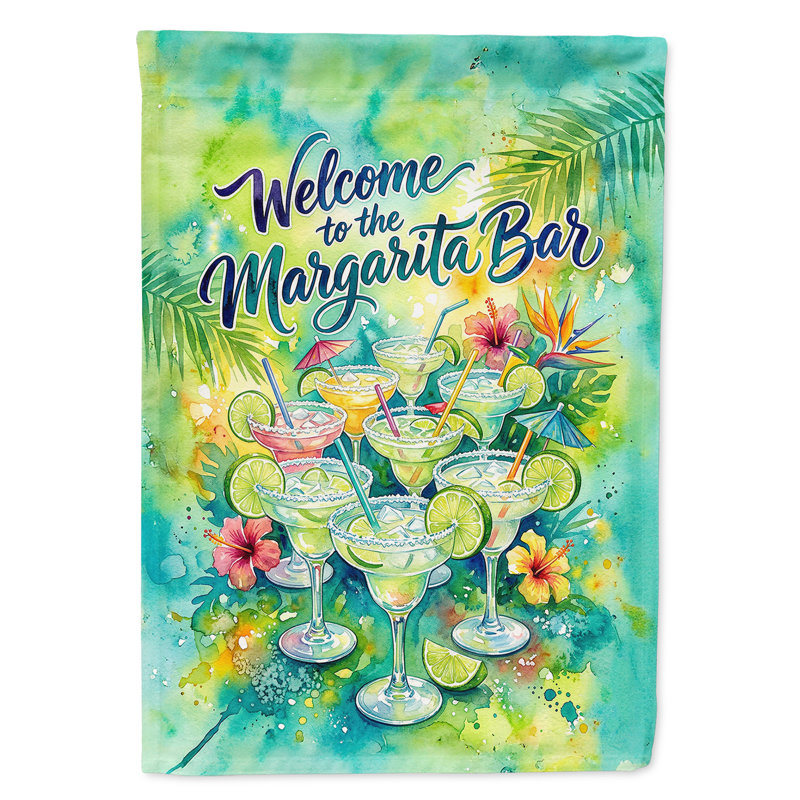 Welcome Garden Flag, Garden Size, Margarita Bar