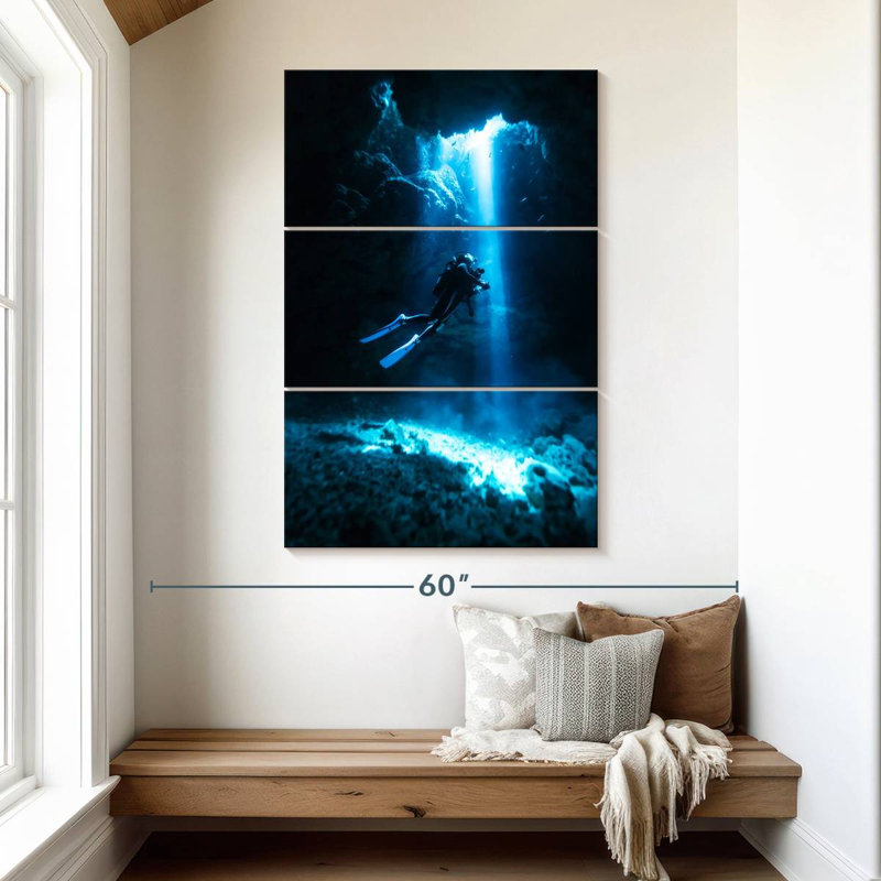 Sireci Scuba, 50" H x 32" W