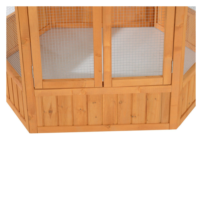 Cage à oiseaux en bois et métal 69 po