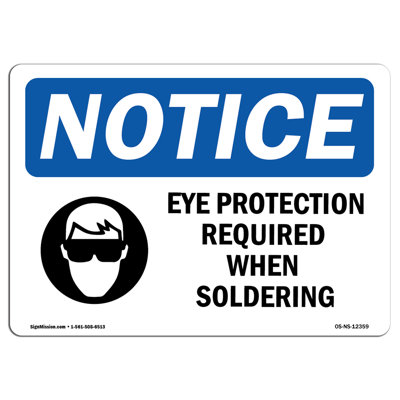Eye Protection Required When Soldering