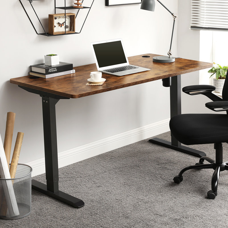 Bureau debout à hauteur ajustable Steyning, Noir