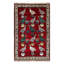 One-of-a-Kind 3'11'' X 6'5'' 1980s in Red/Green