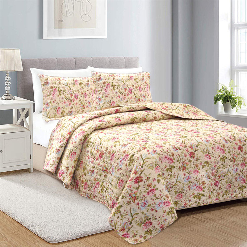 Ensemble de courtepointe en microfibre Valmonte, Courtepointe très grand + 2 taies décoratives st