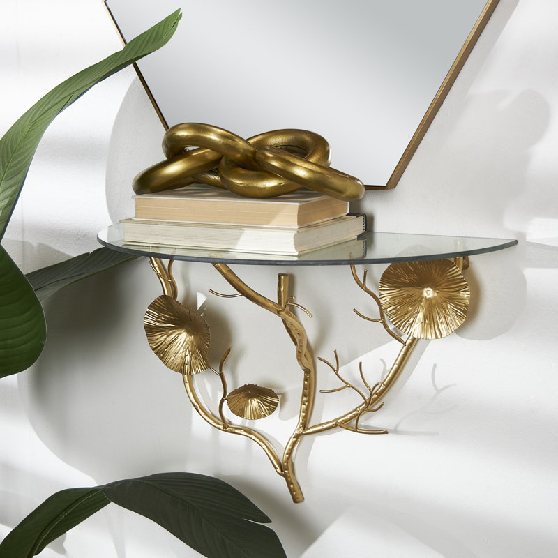 Zaanstad Accent Shelf, Gold