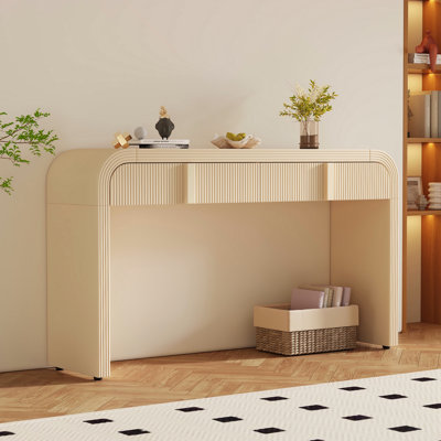 Modern Console Table With 2 Storage Drawers