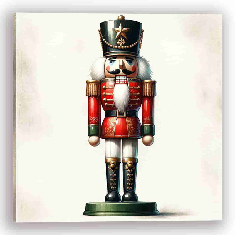 " Regal Nutcracker ", 30" H x 30" W x 1.5" D